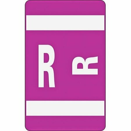 SMEAD ALPHAZ COLOR-CODED SECOND LETTER ALPHABETICAL LABELS, R, 1 X 1.63, PURPLE, 10/SHEET, 10 SHEETS SMD67188